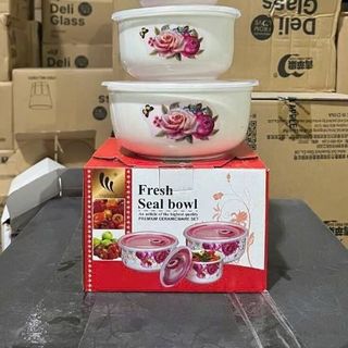 BỘ 3 THỐ SỨ CAO CẤP CÓ NẮP