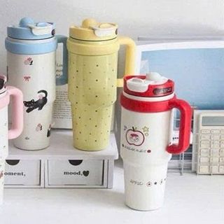 LY GIỮ NHIỆT INOX HOẠ TIẾT HOẠT HÌNH 1000ML