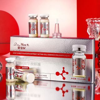 Tinh chất DaMonAe Yến Sào & Nhau Thai Collagen Essence Liquid, dưỡng da căng mịn, chống nhăn, tái tạo da (hộp 4 lọ x 10ml).