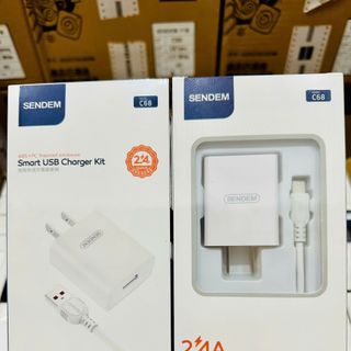 Bộ sạc Sendem C68 2.4A Chân TypeC (Có VAT)