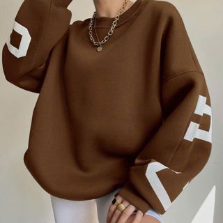 Áo SWEATER in nổi CHICAGO form boxy bo thun chất nỉ bông dày mịn form dưới 60kg