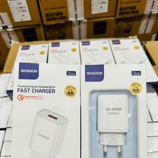 Củ sạc nhanh Sendem OG36 QC3.0 18W chuẩn Châu Âu (Có VAT)