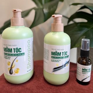 Mầm Tóc - Bộ Gội Xả & Xịt Dưỡng Thảo Mộc