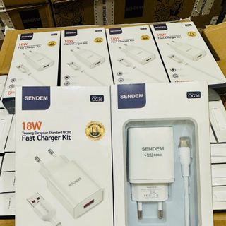 Bộ sạc nhanh Sendem OG36 QC3.0 18W chuẩn Châu Âu Chân Micro (Có VAT)