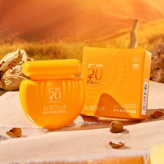 Kem Chống Nắng GUSHIYUTA SPF50+ PA+++ – Dưỡng Trắng, Kiềm Dầu & Bảo Vệ Da Toàn Diện 50g (Phiên Bản Màu Cam)