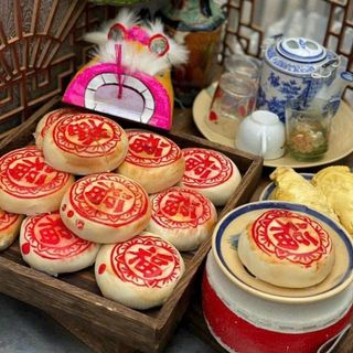 SET BÁNH PÍA ĐẬU XANH SẦU RIÊNG 2 TRỨNG, DẺO MỊN THƠM NGON 300G - WINNIE HOUSE