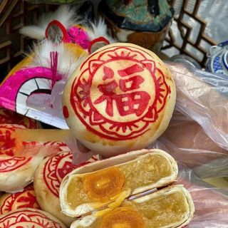 SET BÁNH PÍA ĐẬU XANH SẦU RIÊNG 2 TRỨNG, DẺO MỊN THƠM NGON 300G - WINNIE HOUSE