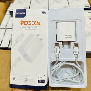 Bộ sạc nhanh Sendem C30 30W Chân C to C (Có VAT)