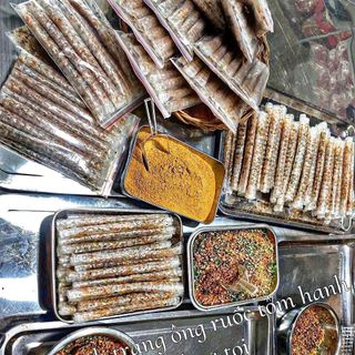 BÁNH TRÁNG ỐNG RUỐC TÔM HÀNH CHÁY TỎI – FULL TOPPING 200GR - WINNIE HOUSE