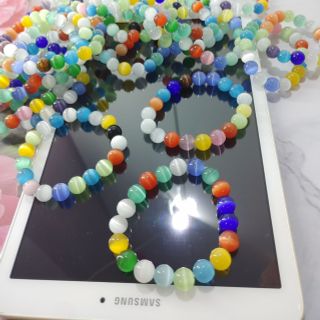 Chuỗi phong thủy đeo tay 10ly đá mắt mèo vòng tay