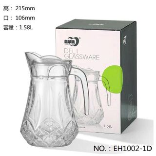 BÌNH THỦY TINH DELI HOẠ TIẾT 1,5L EH1002- 1D
