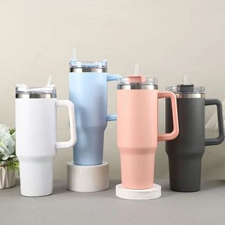 LY GIỮ NHIỆT INOX 1200ML KÈM ỐNG HÚT MÀU SẮC