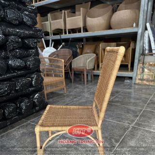 Ghế ăn không tay nhựa giả mây theo yêu cầu