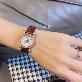 XẢ KHO ĐỒNG HỒ NỮ THỜI TRANG HERMEC MẶT TRÒN CHỮ H