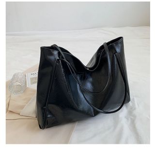 TÚI XÁCH NỮ KẸP NÁCH DA BÓNG 2 QUAI – SIZE LỚN CỰC SANG W764 - WINNIE HOUSE