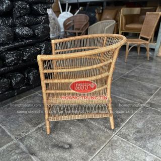 Ghế thúng dây tròn ngoài trời ghế mây nhựa thiết kế