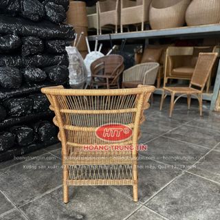 Ghế thúng dây tròn ngoài trời ghế mây nhựa thiết kế