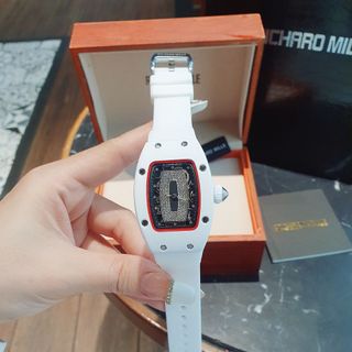XẢ KHO HÀNG TRUNG CẤP ĐỒNG HỒ NỮ RITRARD MILLER DÂY CAO SU TRẮNG