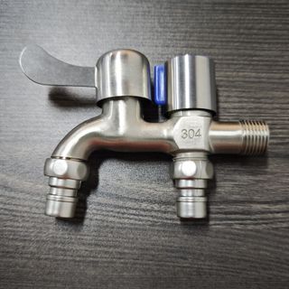 Vòi Nước 2 Đầu Inox 304 Tiện Lợi
