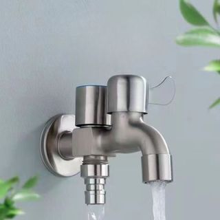 Vòi Nước 2 Đầu Inox 304 Tiện Lợi