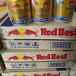 Tăng Lực Bò Húc RedBest Có Hóa Đơn Chưa VAT Date T2/2027 (Thùng 24 Lon)
