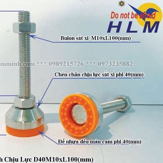 Chân tăng chỉnh chịu lực D40M10xL100(mm) | Chân tăng chỉnh chịu lực | Chân tăng chỉnh