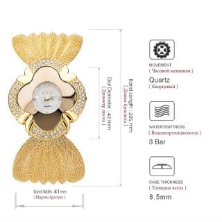 SALE NHANH ĐỒNG HỒ NỮ NỘI ĐỊA BAOHE VÀNG LƯỚI NHUYỄN FULLBOX