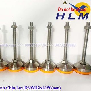 Chân tăng chỉnh chịu lực D60M12xL150(mm) | Chân tăng chỉnh Chịu Lực | Chân tăng chỉnh