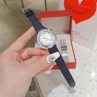 XẢ KHO SET ĐỒNG HỒ CAO CẤP RODAL CROW DÂY DA TẶNG KÈM DÂY LƯỚI HÃNG