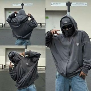 Áo Khoác Ninja Logo Thêu - Chất Liệu Nỉ Bông Dày Mịn, Bảo Vệ Tối Ưu