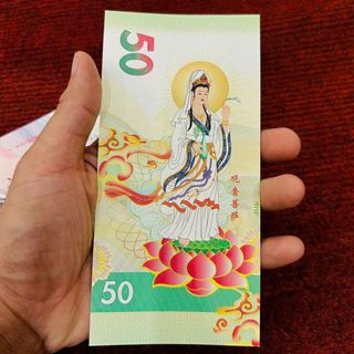 Tiền Lưu Niệm Thuận Buồm gió Quan Âm mệnh giá 100