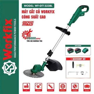 MÁY CẮT CỎ 2 PIN 15 CELL WORKFIX WF GT1323BL