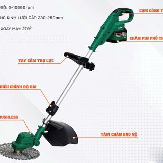 MÁY CẮT CỎ 2 PIN 15 CELL WORKFIX WF GT1323BL