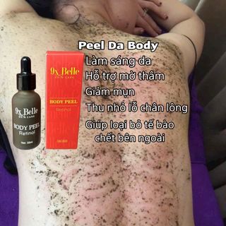BODY PEEL retinol giúp làm sáng, giảm thâm mông, nách, bikini, đầu gối, khuỷu tay, Giúp loại bỏ tế bào chết bên ngoài