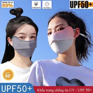 KHẨU TRANG VẢI THUN 2 LỚP CHỐNG TIA UV