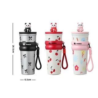 BÌNH GIỮ NHIỆT INOX 700ML CÓ DÂY ĐEO PANDA