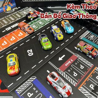 HỘP 48 XE Ô TÔ ĐỒ CHƠI HÌNH CONTAINER CHO BÉ