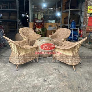 Ghế thúng mây nhựa ngoài trời cao cấp thanh lý mới số lượng có hạn