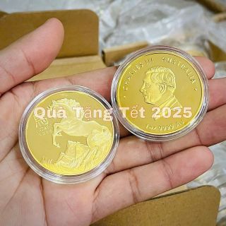 Sỉ Cặp Xu Ngựa Úc Mạ Vàng Bạc Lưu Niệm Lì Xì Tết 2026 Không Túi