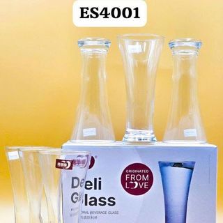 BỘ 6 LY THỦY TINH CAO DELI ES4001- 350ML