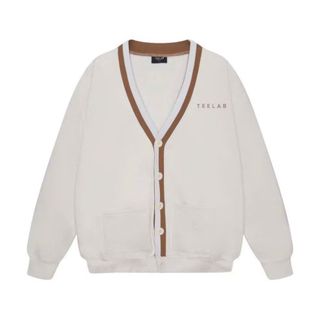 Áo Cardigan Teelab In Lụa Bo Dệt Basic Chất Nỉ Dày Dặn Form Rộng