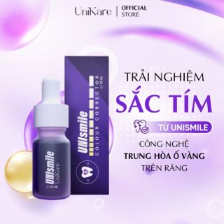 Serum Trắng Răng Unismile, Hỗ Trợ Cải Thiện Vết Ố Vàng Răng, Làm Sạch Mảng Bám Trên Răng Unikare 10ml
