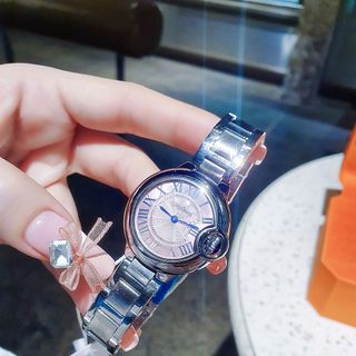 ĐỒNG HỒ NỮ CHÍNH HÃNG COMLORVEI DÂY BẠC MẶT HỒNG FULLBOX