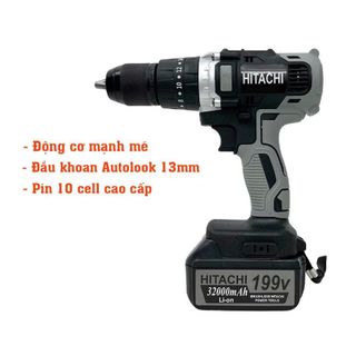 MÁY KHOAN PIN 199V HITACHI 13 LY