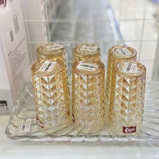 BỘ BÌNH THUỶ TINH VÀNG DELI KIM CƯƠNG YZH33 7LHA