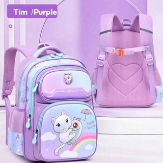BALO TIỂU HỌC HOẠT HÌNH 3D MẪU MỚI, CHỐNG NƯỚC, BẢO VỆ CỘT SỐNG CHO BÉ WH806 - WINNIE HOUSE
