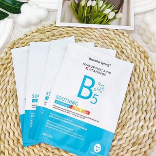 Mặt Nạ Hyaluronic Acid Vitamin B5 Beautiful Spring 30g – Phục Hồi, Dưỡng Ẩm, Làm Dịu Da Nhạy Cảm