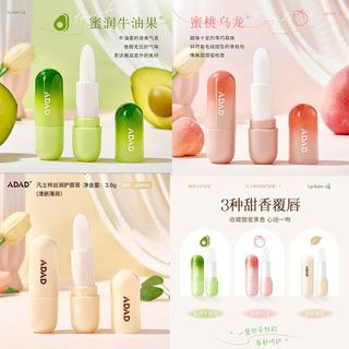 Son Dưỡng ADAD 3.8g – 3 Vị Thiên Nhiên (Bạc Hà, Bơ, Đào) – Cấp Ẩm, Làm Mềm Môi