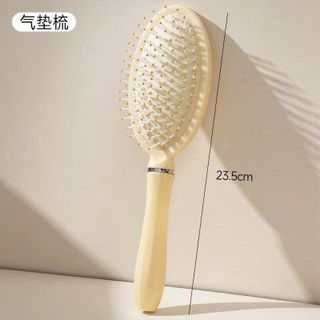 Lược đệm khí massage oval (vàng nhạt)
