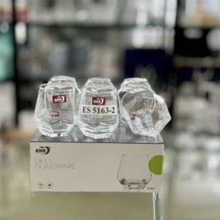 Cốc Thuỷ Tinh Góc Cạnh Trắng ES 5163-2C MM (THÙNG 12B)